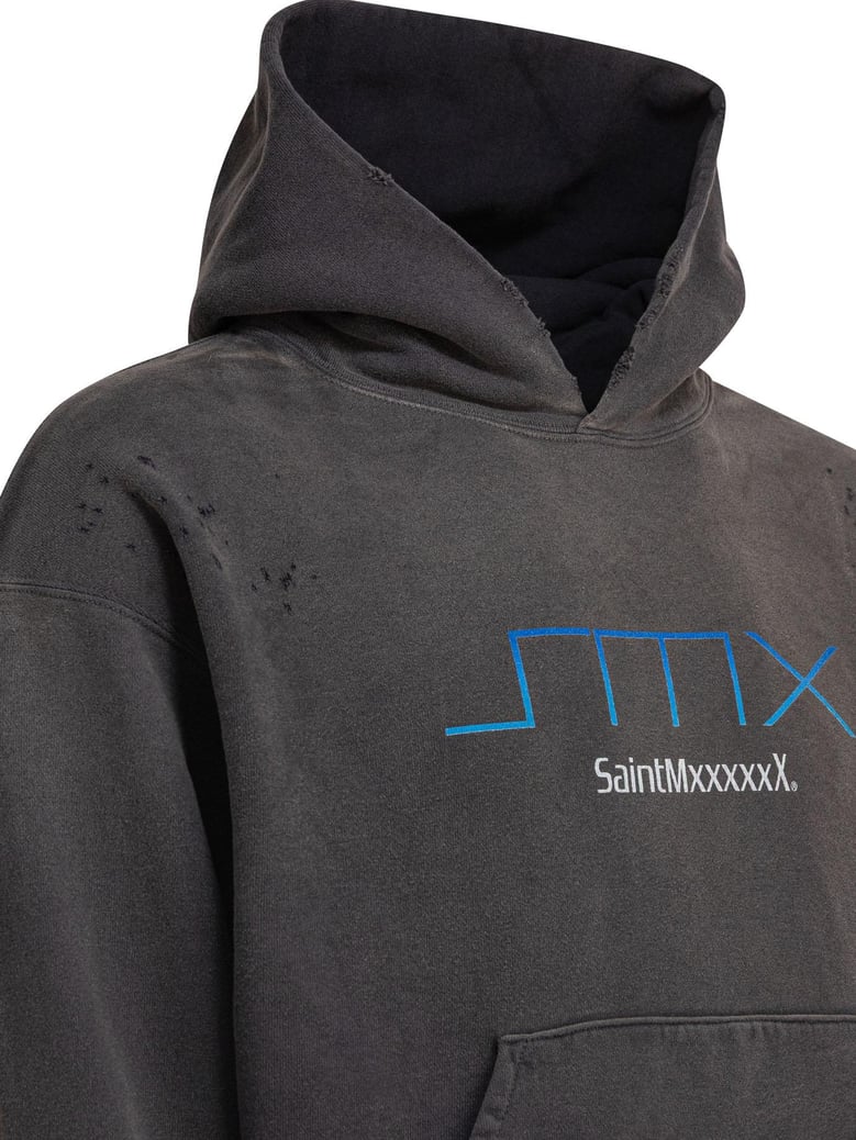 black cotton sweatshirt by Selfnex