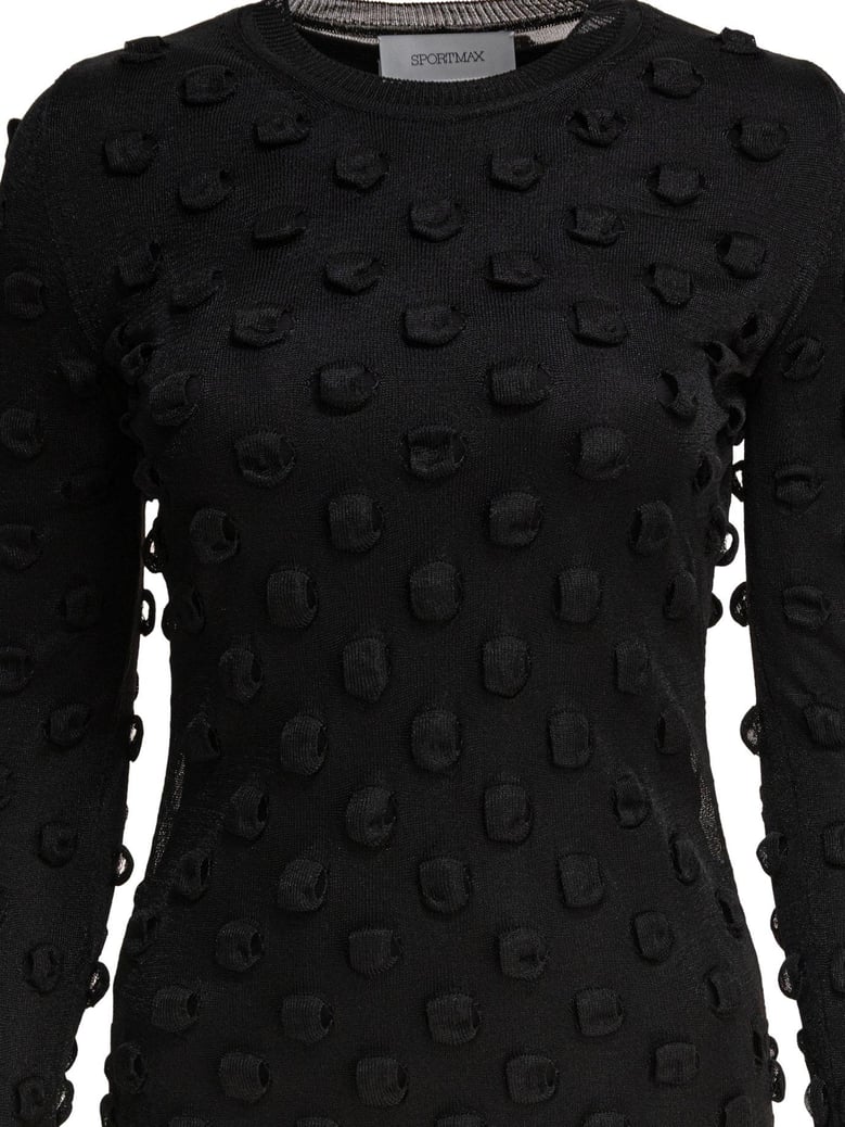 black polyester dress by Selfnex