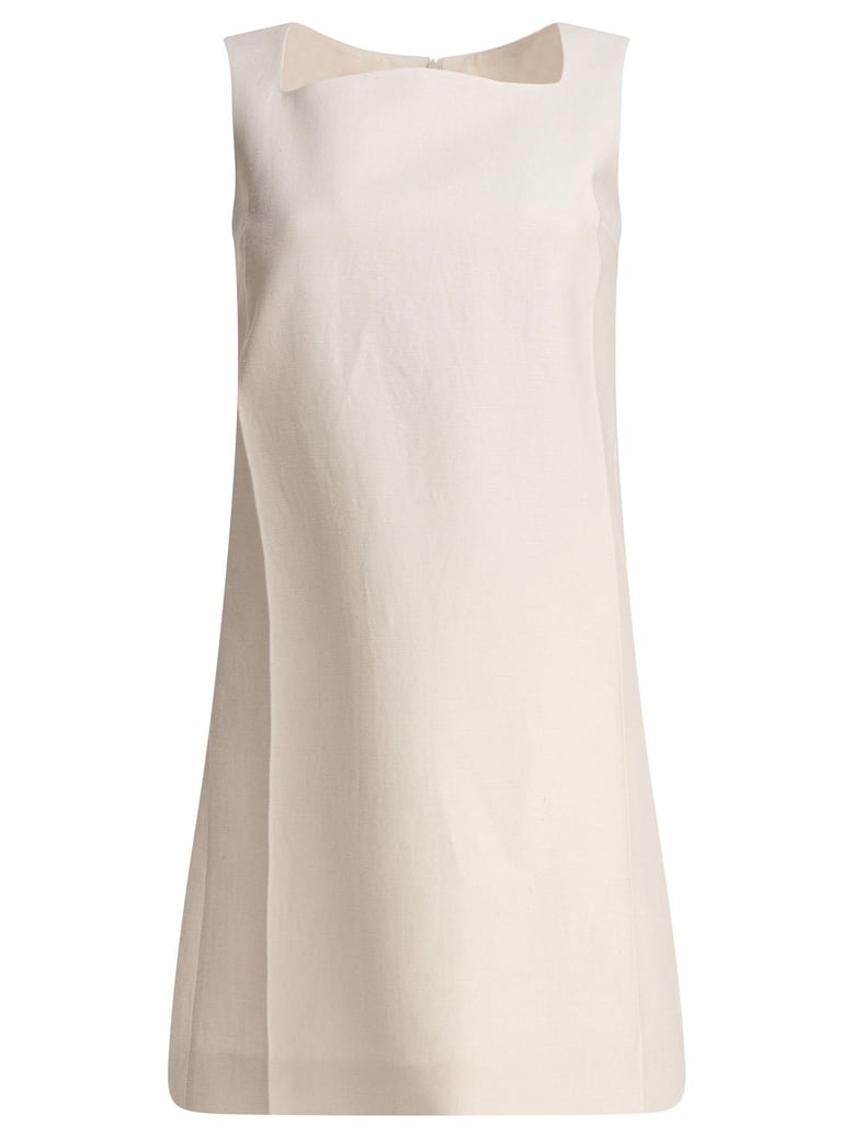 white linen dress by Selfnex