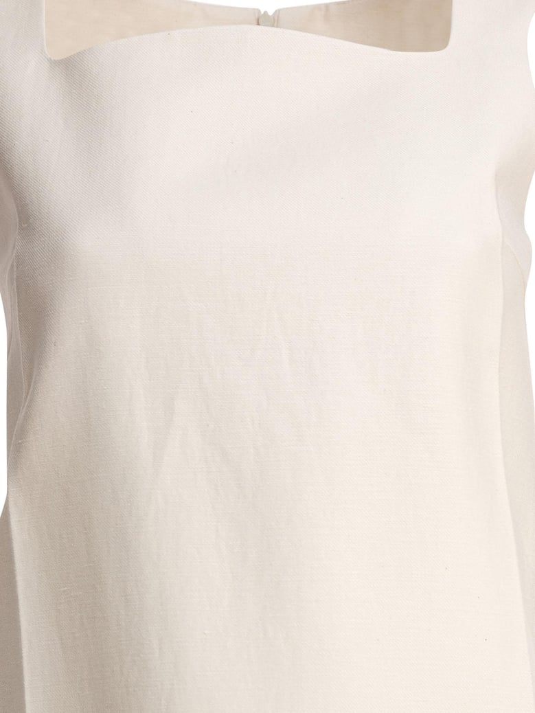 white linen dress by Selfnex