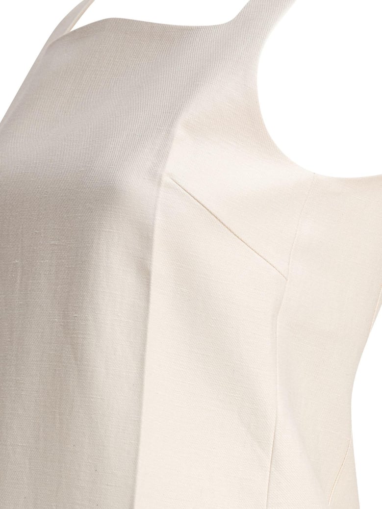 white linen dress by Selfnex