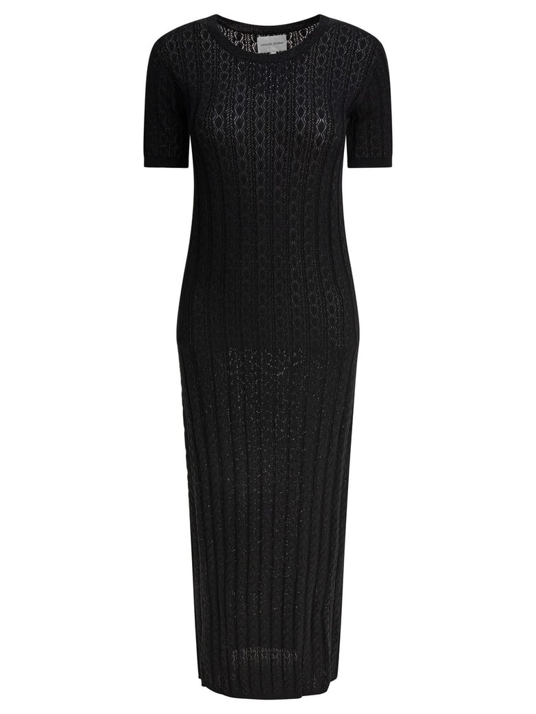 black elastane dress by Selfnex