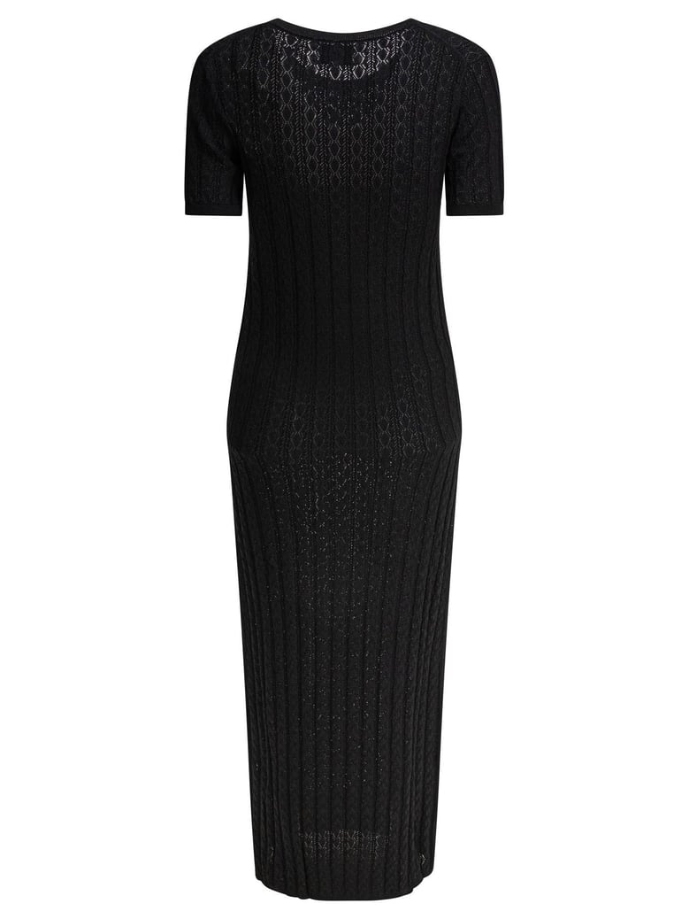 black elastane dress by Selfnex