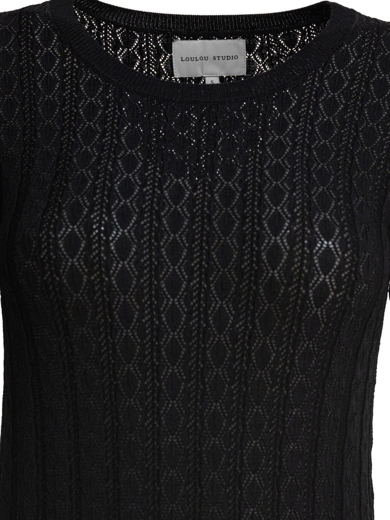 black elastane dress by Selfnex