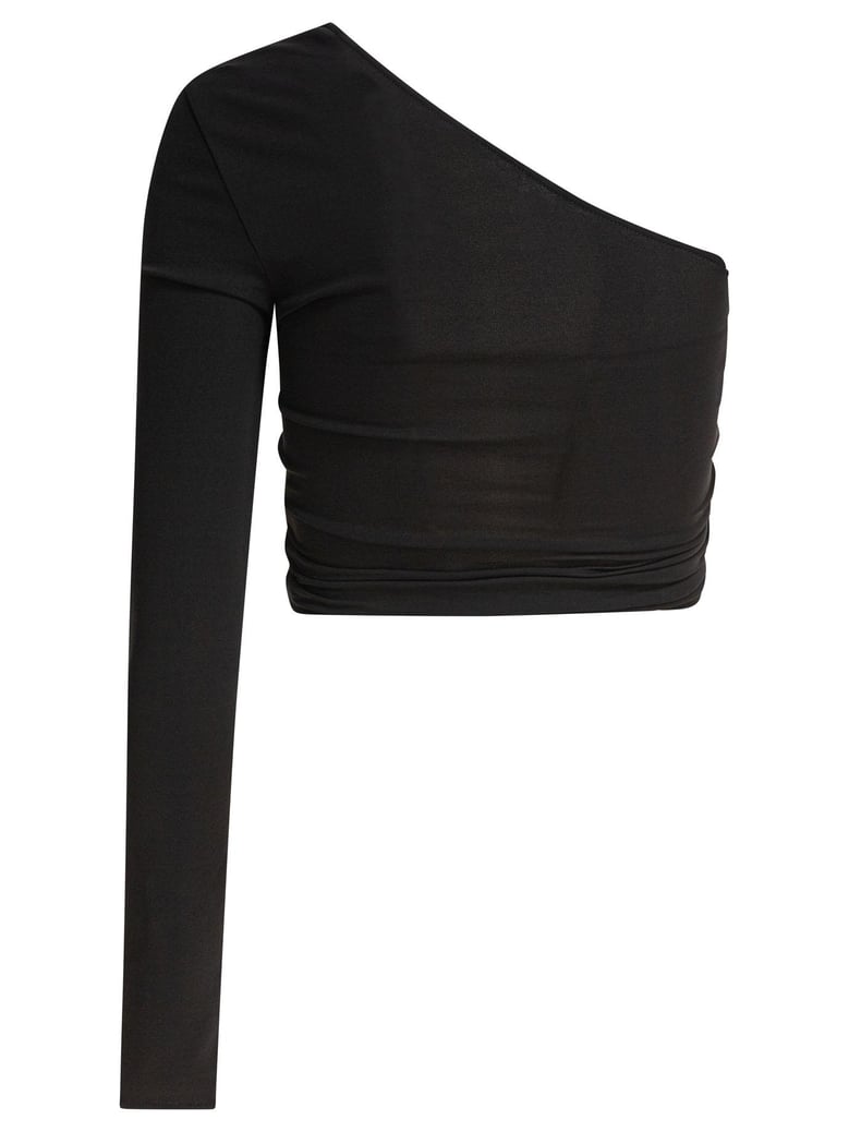 black elastane top by Selfnex