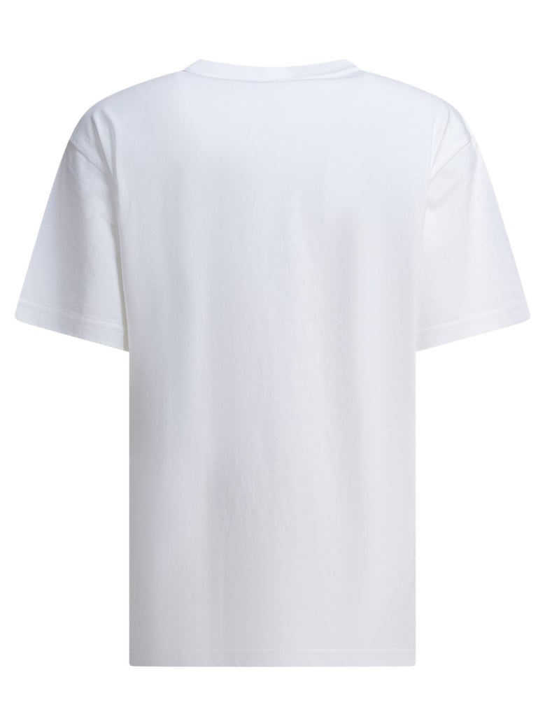 essential jsy ss tee w/ puff logo & bound neck by Selfnex