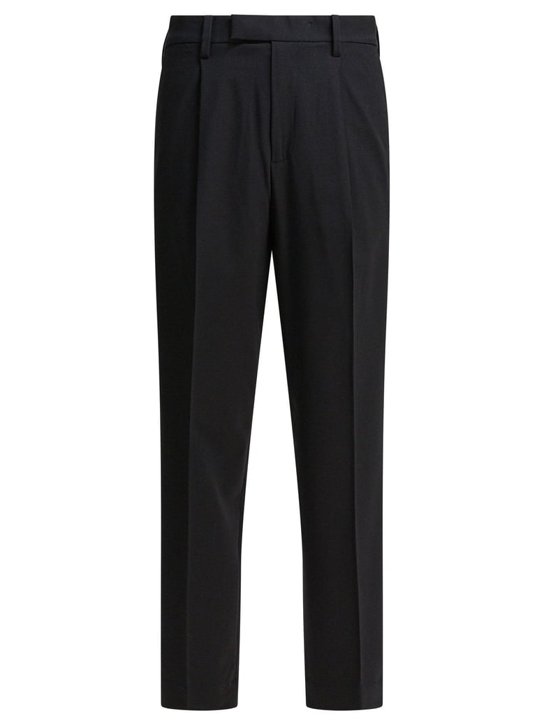 black elastane trousers by Selfnex