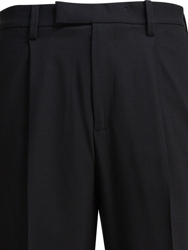 black elastane trousers by Selfnex