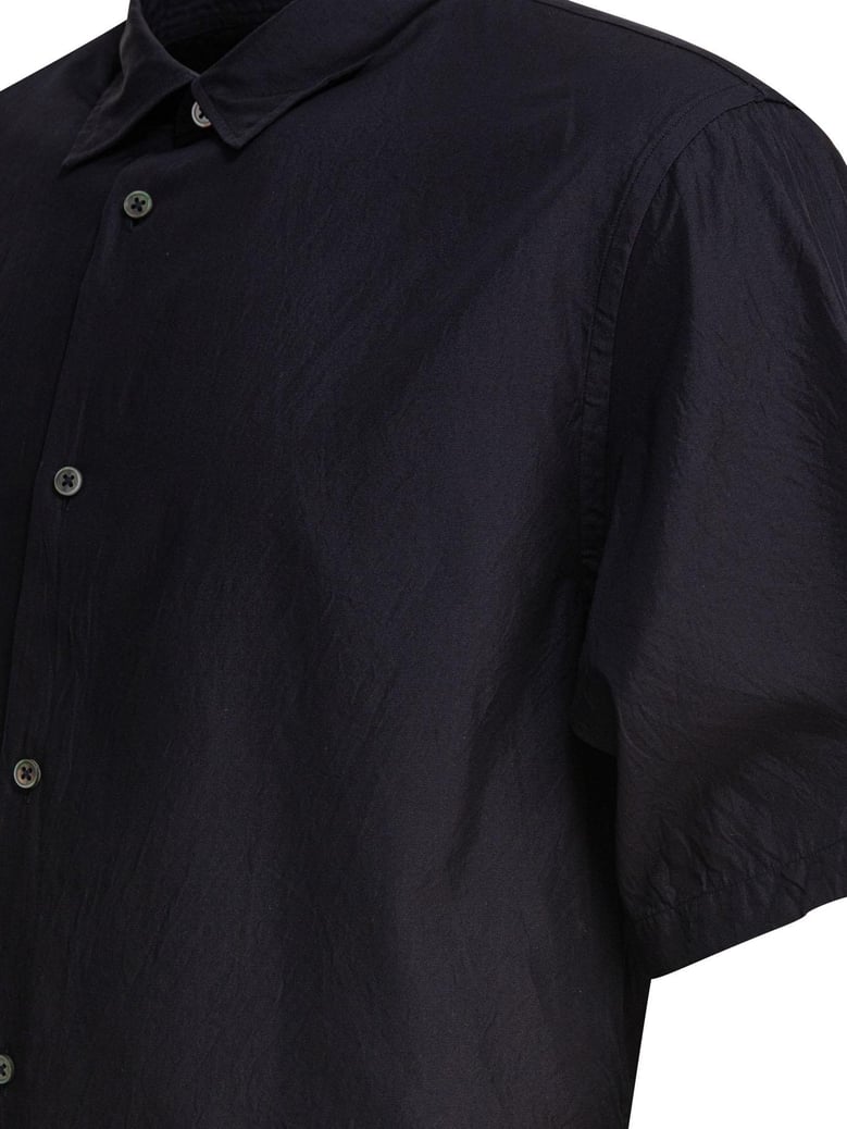 blue silk shirt by Selfnex