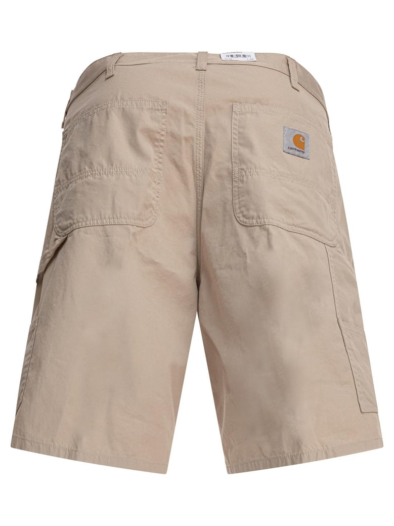 beige cotton shorts by Selfnex