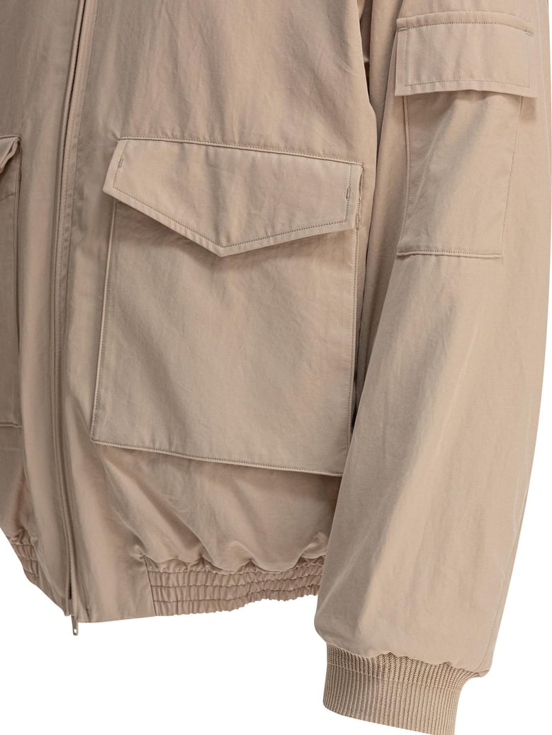 beige cotton jacket by Selfnex