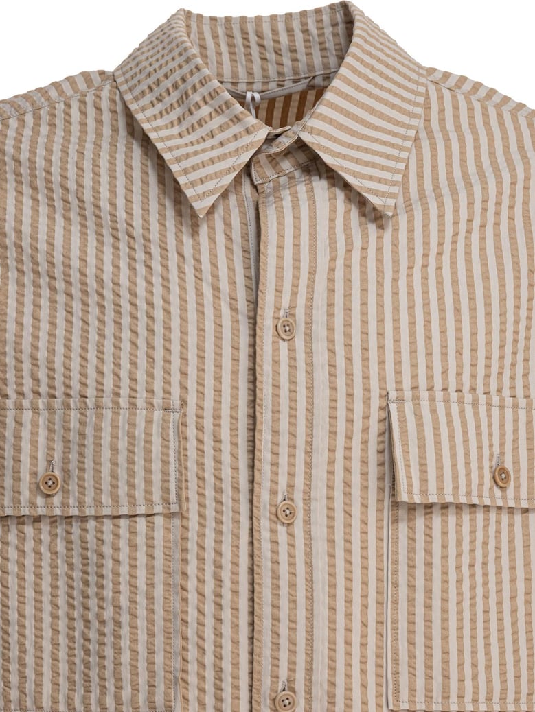 beige silk jacket by Selfnex