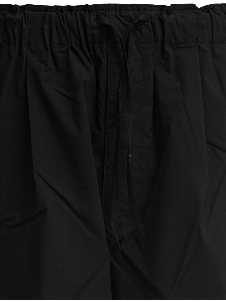 black polyester shorts by Selfnex