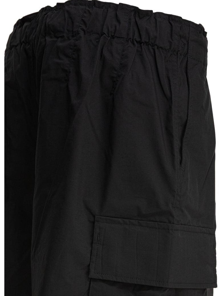 black polyester shorts by Selfnex