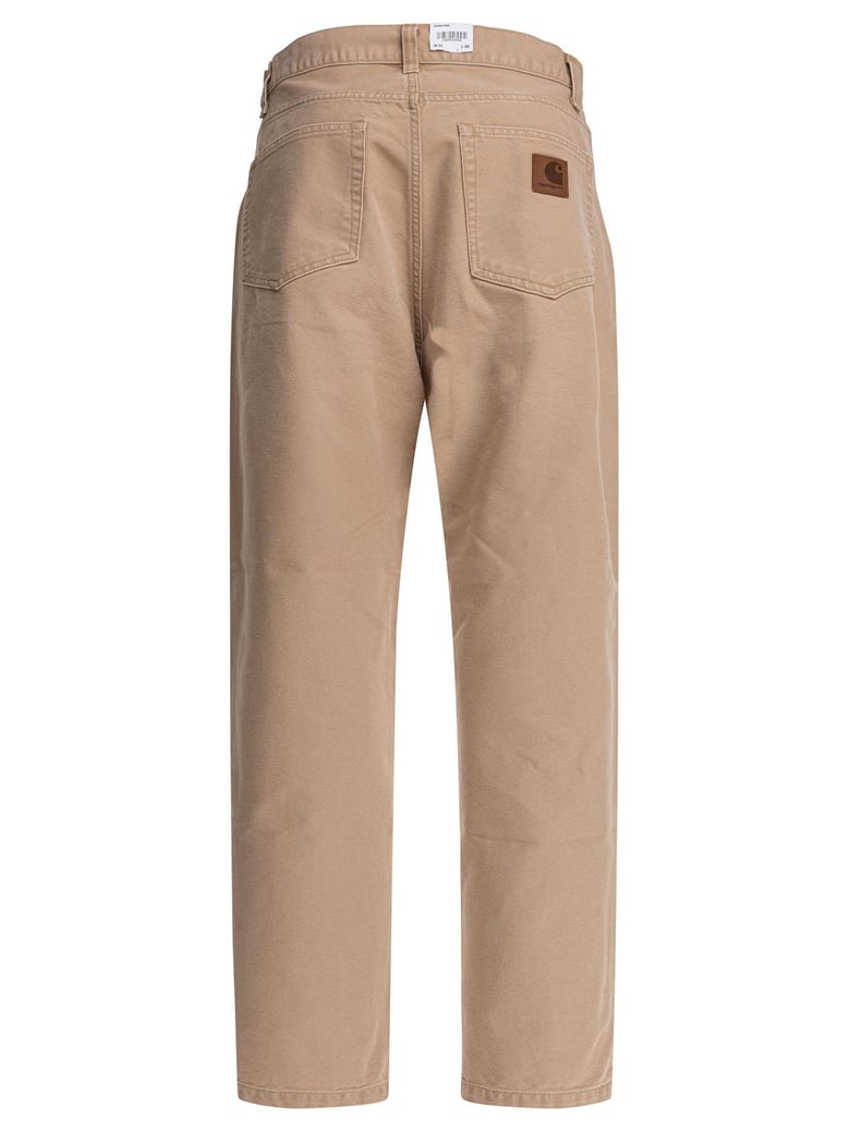 beige organic cotton jeans by Selfnex
