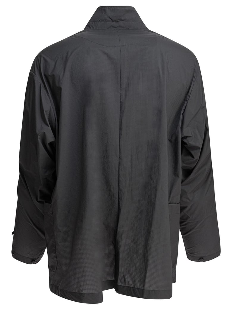 grey polyamide jacket by Selfnex