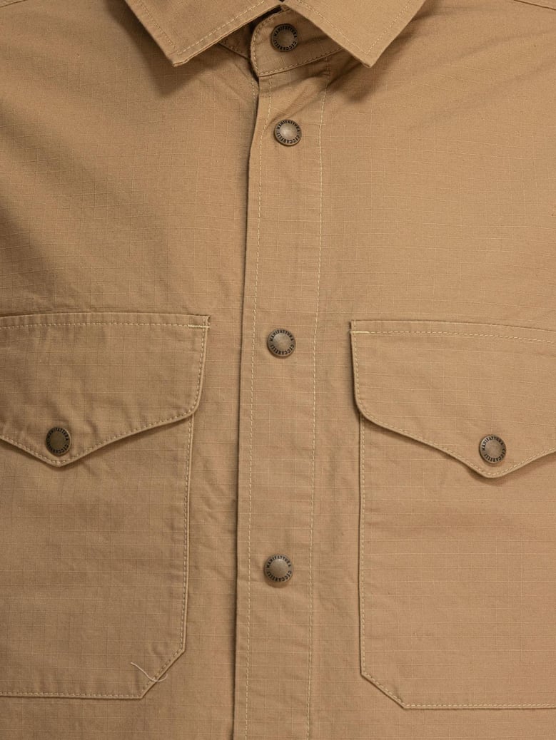 brown cotton jacket by Selfnex