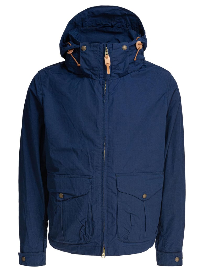 blue nylon cotton jacket by Selfnex