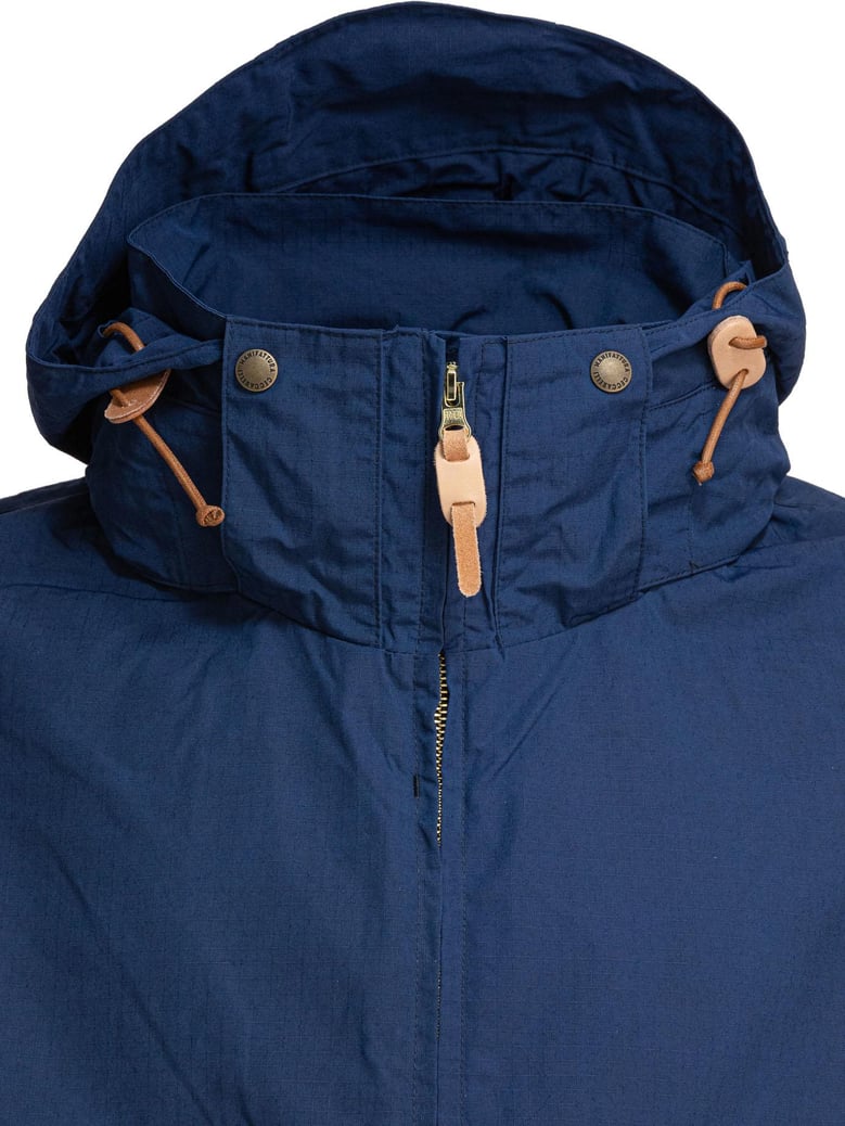 blue nylon cotton jacket by Selfnex
