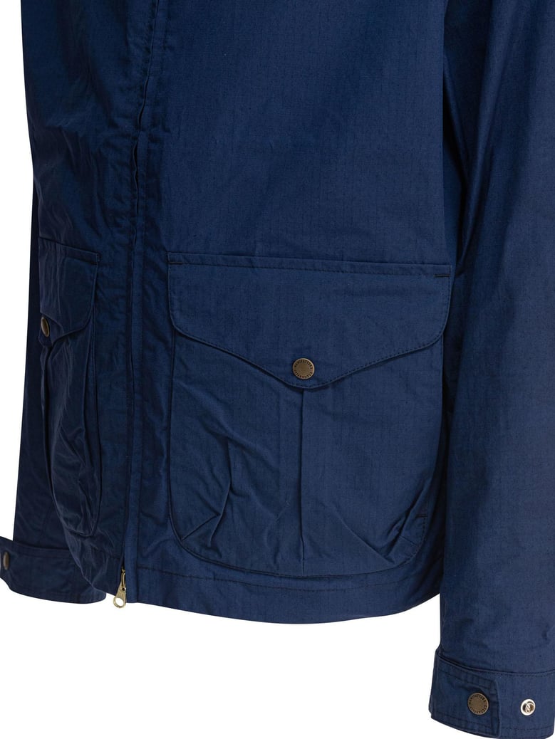 blue nylon cotton jacket by Selfnex