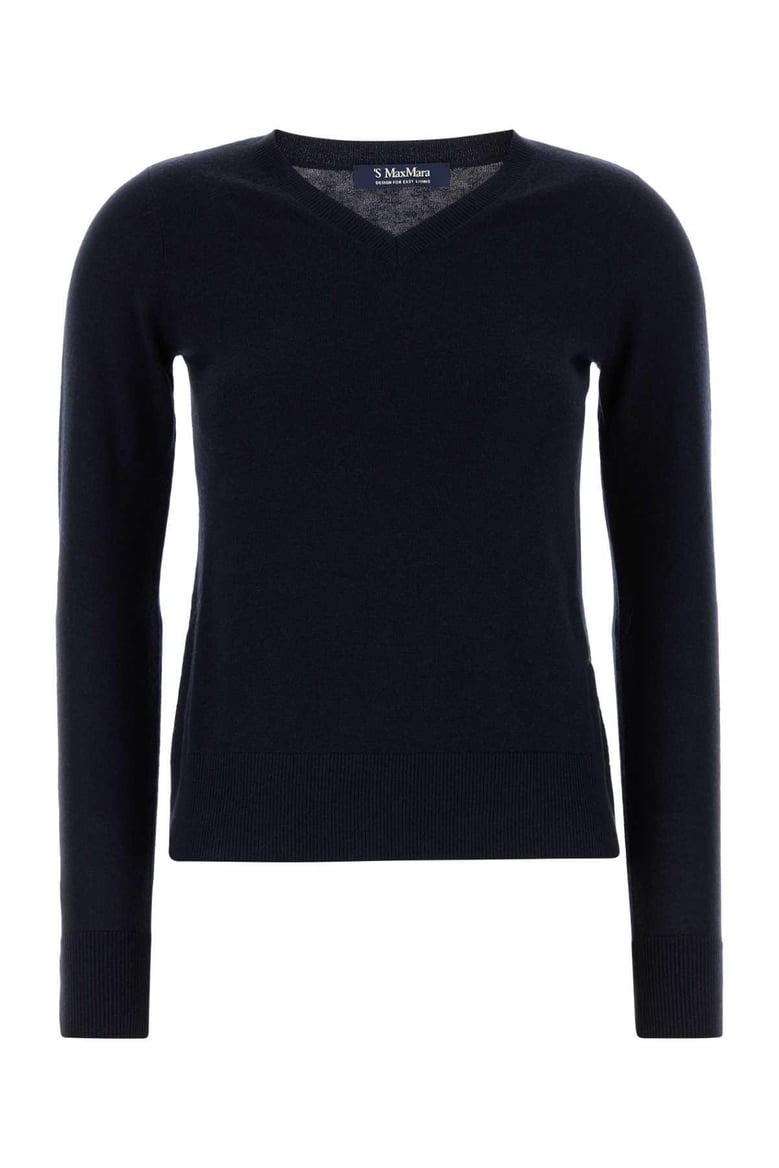 midnight blue wool idoneo sweater by Selfnex