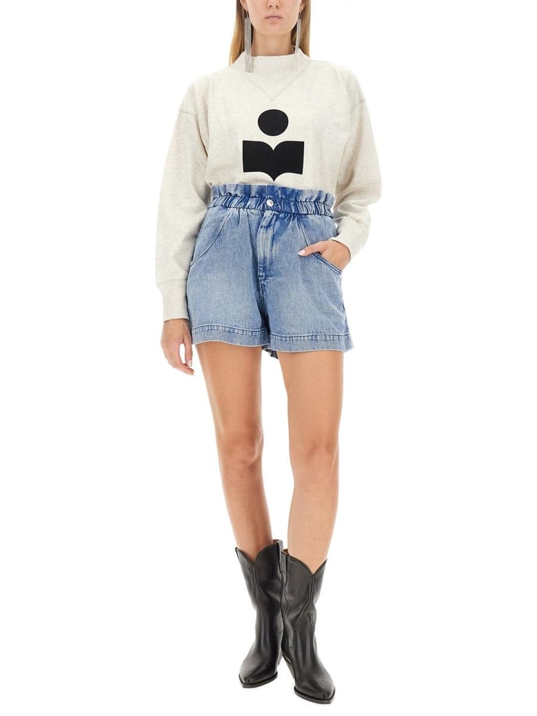 melange sand cotton blend moby sweatshirt by Selfnex