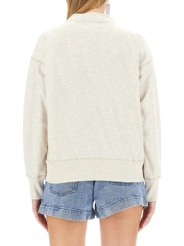melange sand cotton blend moby sweatshirt by Selfnex