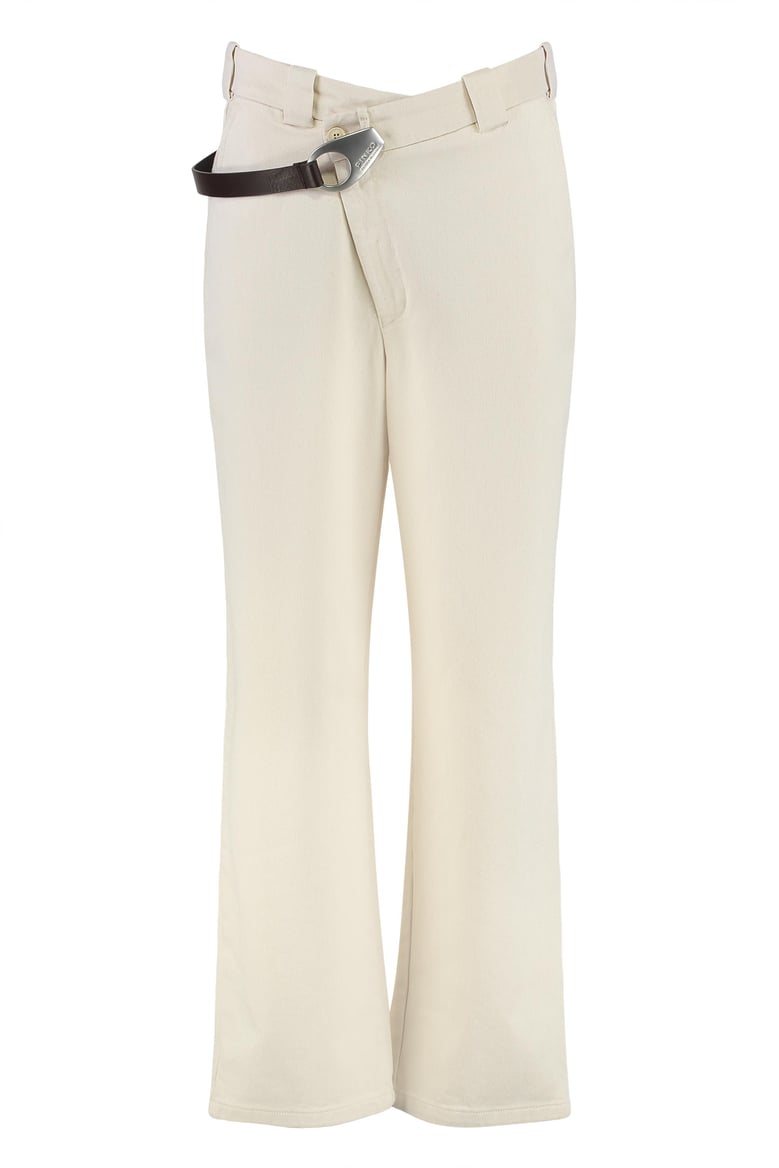 pinko x patrick mcdowell - paint cotton drill trousers by Selfnex