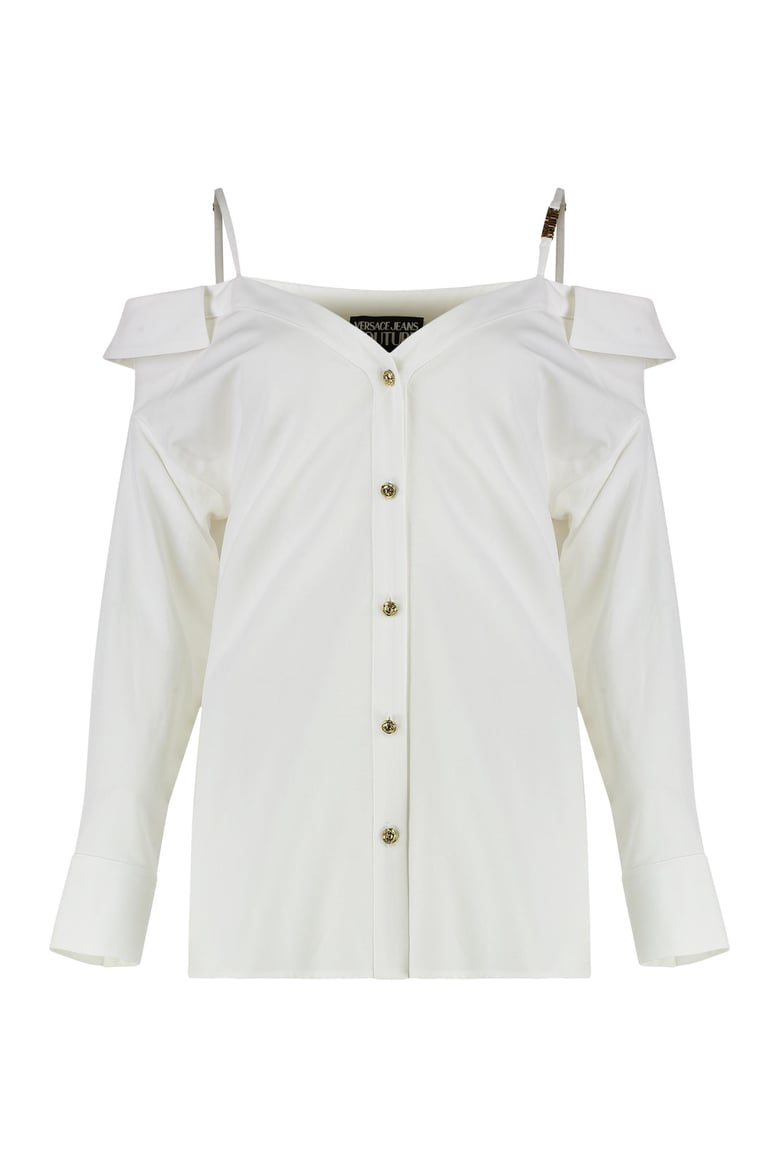 off-shoulders shirt by Selfnex