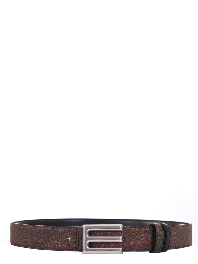 reversible logo belt arnica and lea by Selfnex