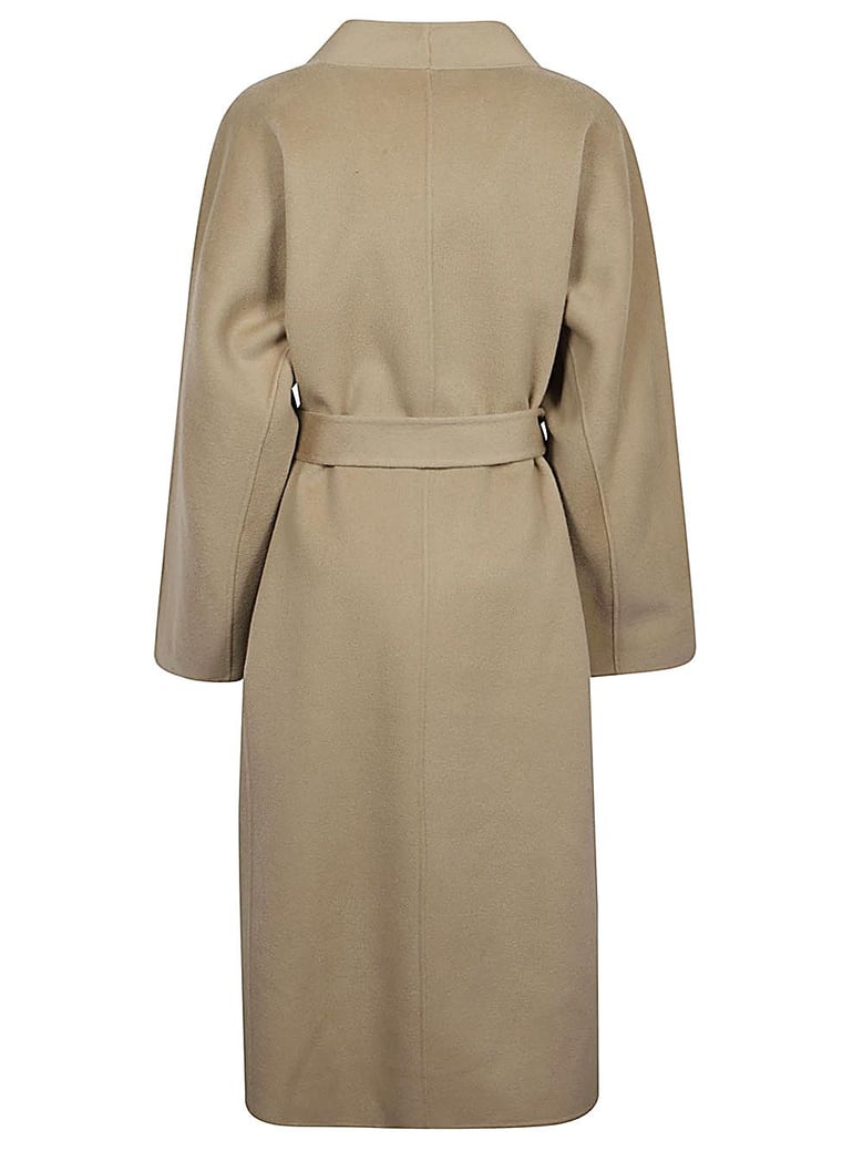 wool midi coat by Selfnex