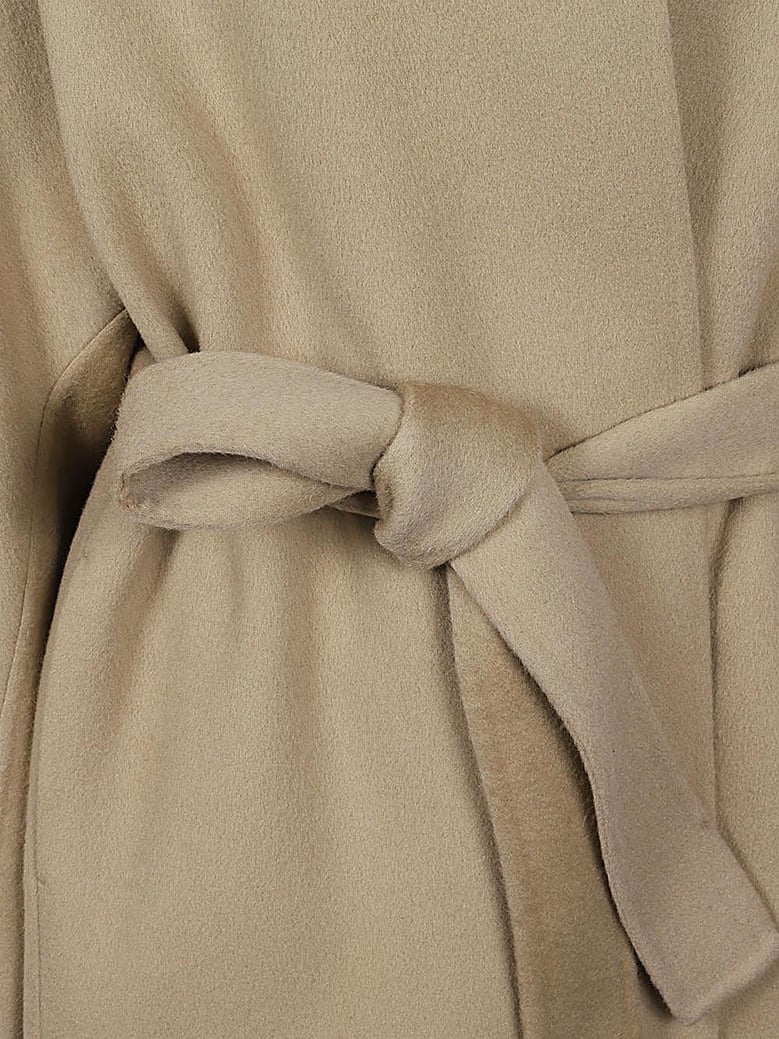 wool midi coat by Selfnex