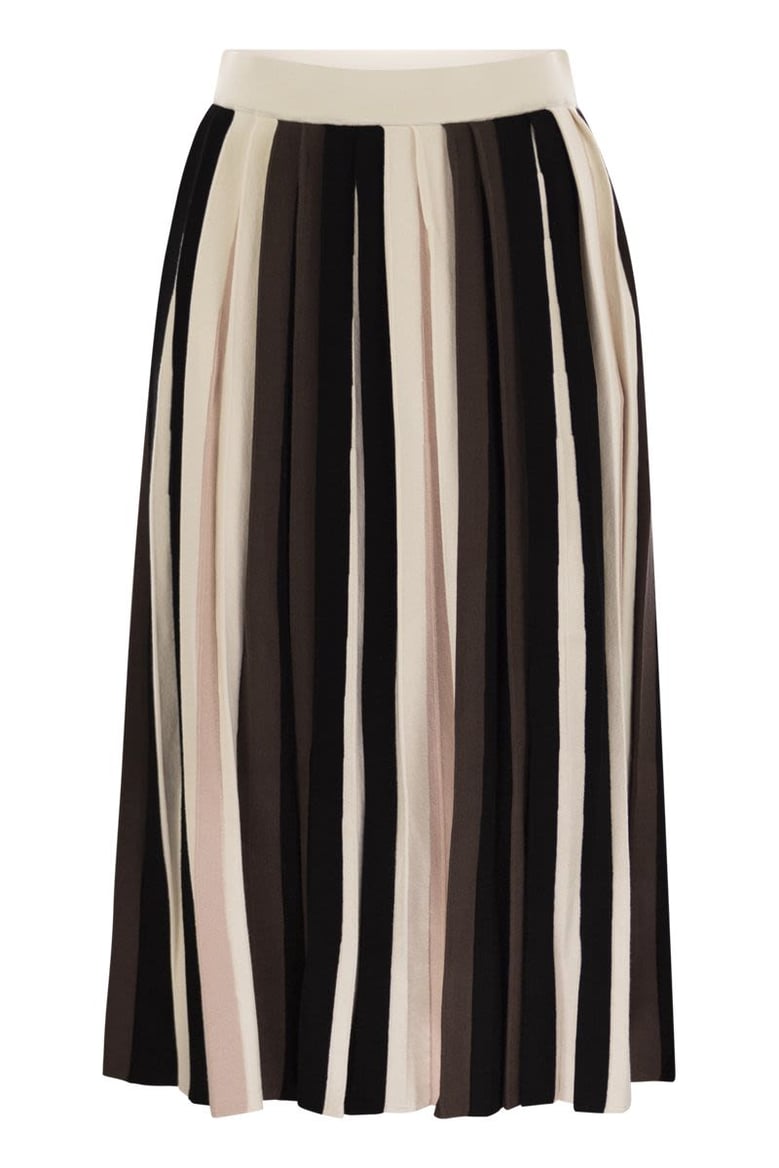 pleiadi - pleated viscose skirt by Selfnex