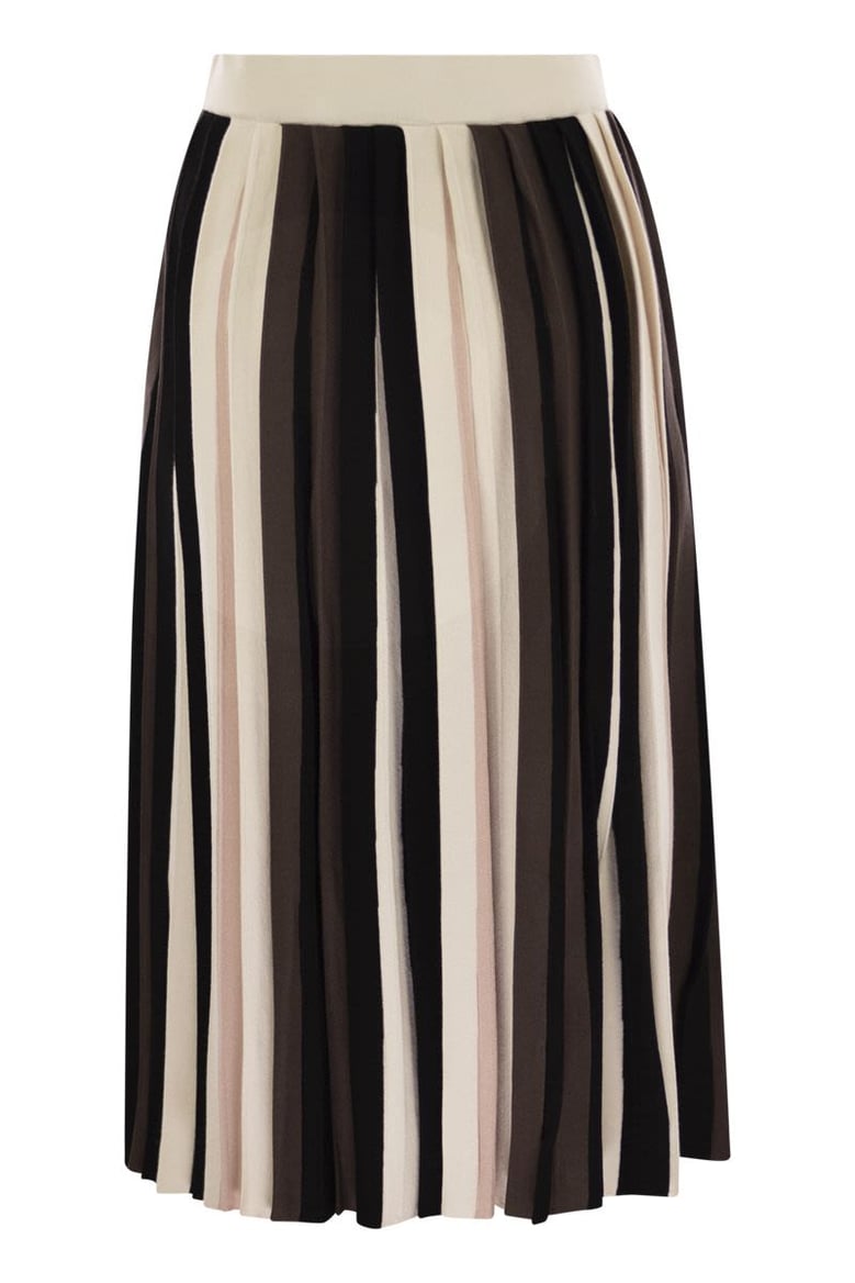 pleiadi - pleated viscose skirt by Selfnex