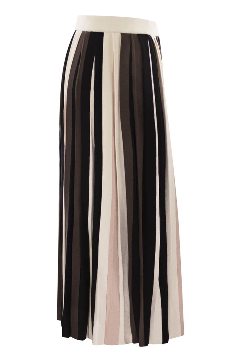 pleiadi - pleated viscose skirt by Selfnex