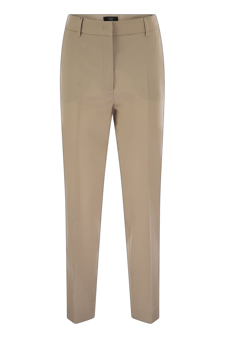 canon - wool cigarette trousers by Selfnex