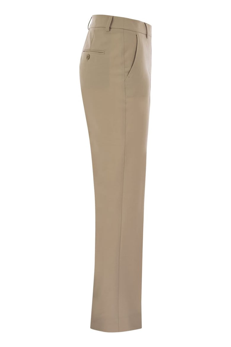 canon - wool cigarette trousers by Selfnex