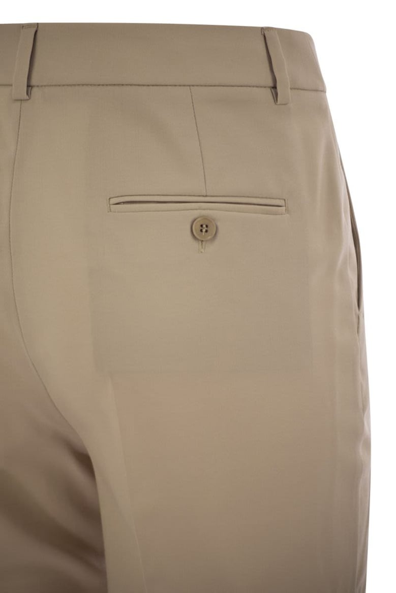 canon - wool cigarette trousers by Selfnex