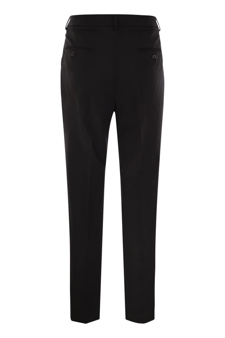 canon - wool cigarette trousers by Selfnex