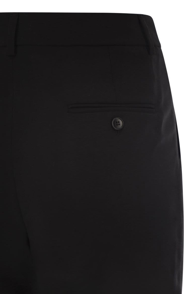canon - wool cigarette trousers by Selfnex