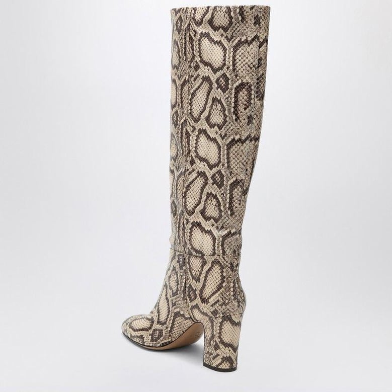 lavinia boots in python-printed leather by Selfnex