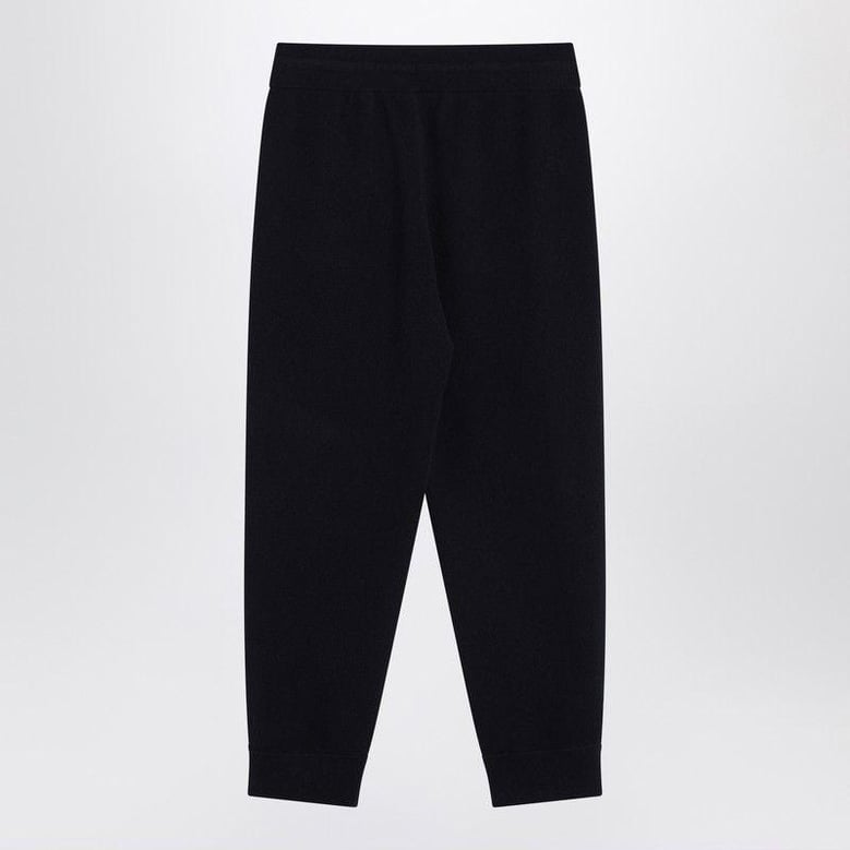 navy blue cashmere-blend jogging pants by Selfnex