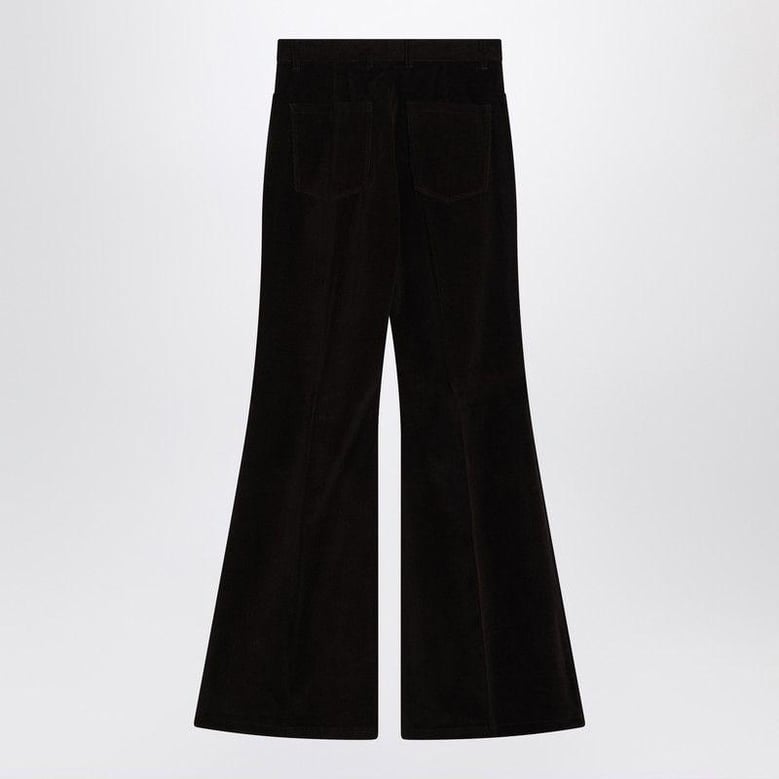 espresso flared pants by Selfnex