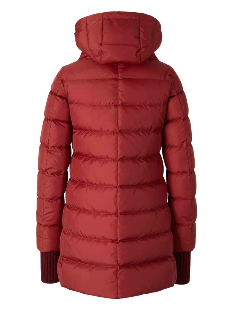 hooded zip-up padded jacket by Selfnex