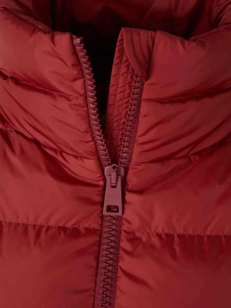 hooded zip-up padded jacket by Selfnex