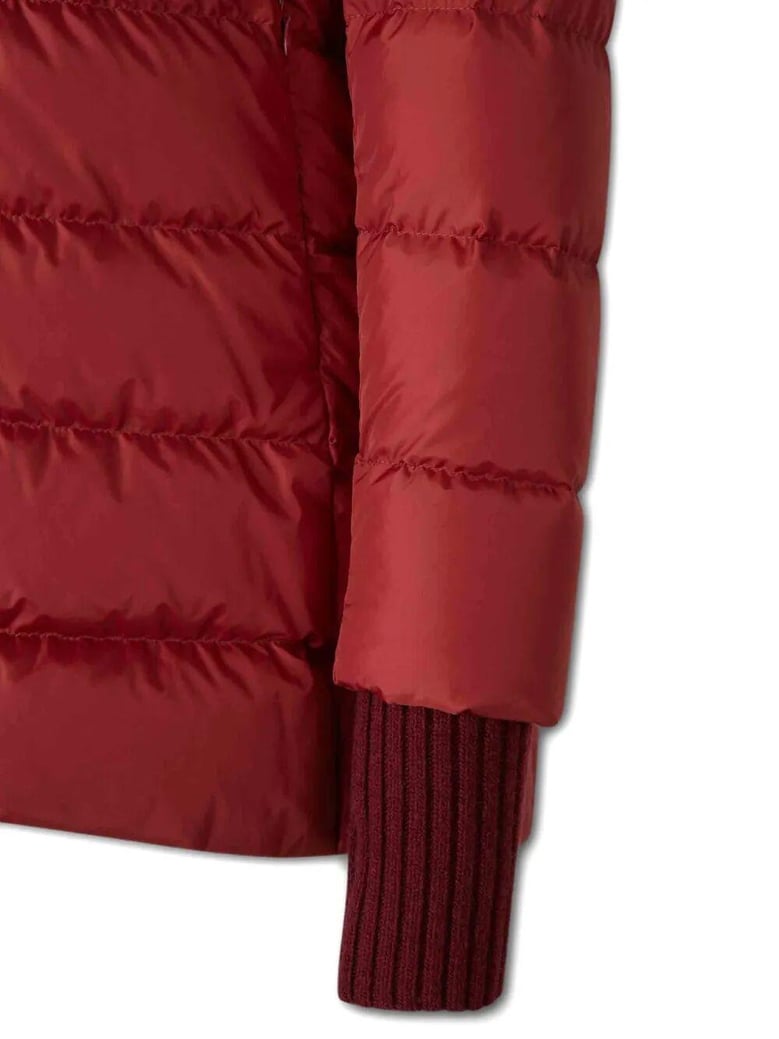 hooded zip-up padded jacket by Selfnex