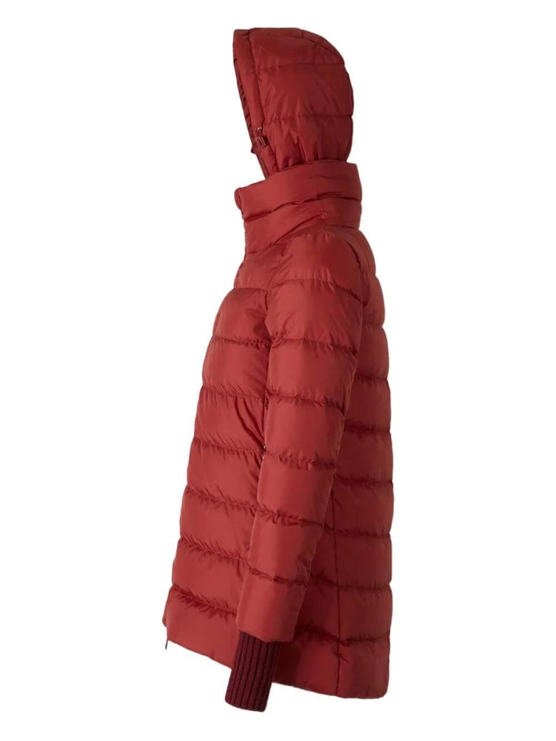 hooded zip-up padded jacket by Selfnex