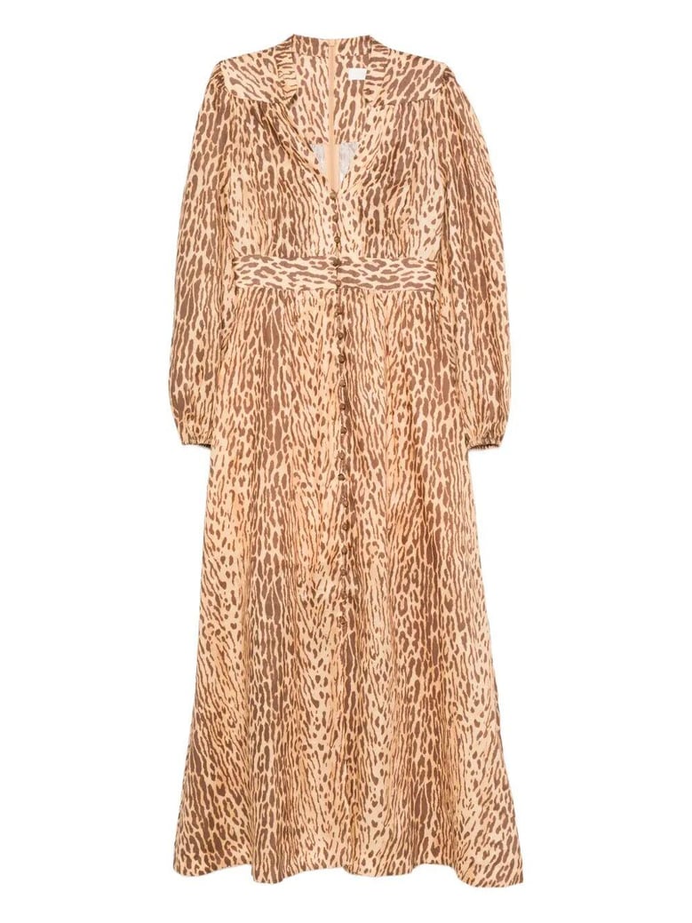 cascadian plunge midi dress by Selfnex