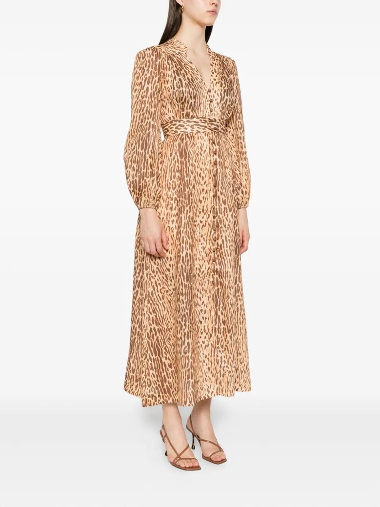 cascadian plunge midi dress by Selfnex