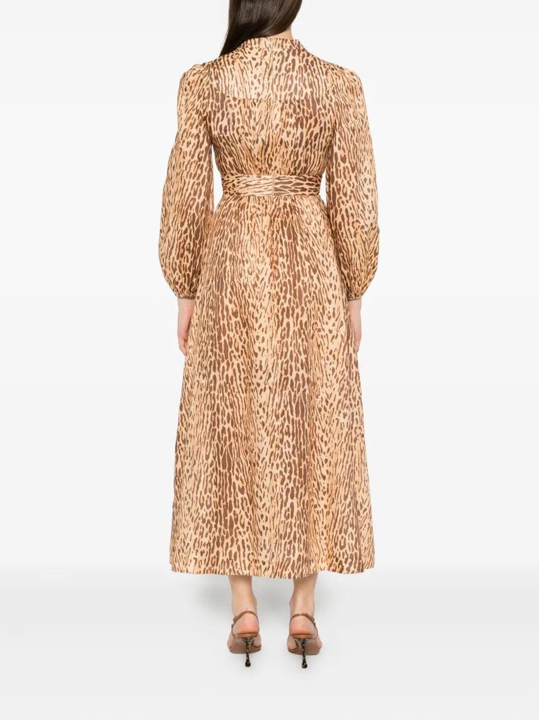 cascadian plunge midi dress by Selfnex